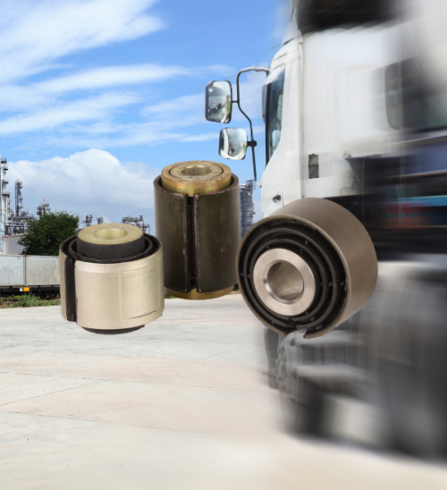 suspension arm links and elastic joints